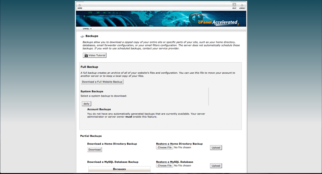 backup wordpress cpanel