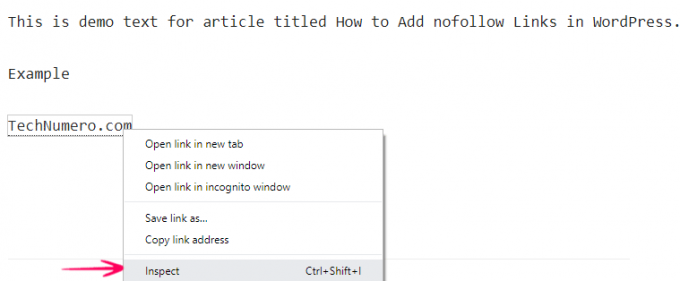 如何手动或者使用插件为WordPress添加nofollow链接插图8 checking-nofollow-link-in-chrome-inspect-element-feature-680x281