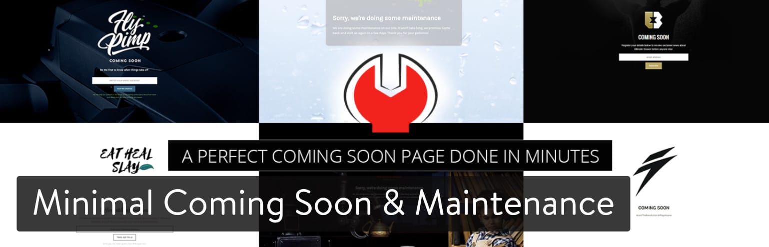 WordPress维护模式 – 故障排除和自定义页面教程插图8 minimal-coming-soon-and-maintenance-mode-for-wordpress-plugin-1