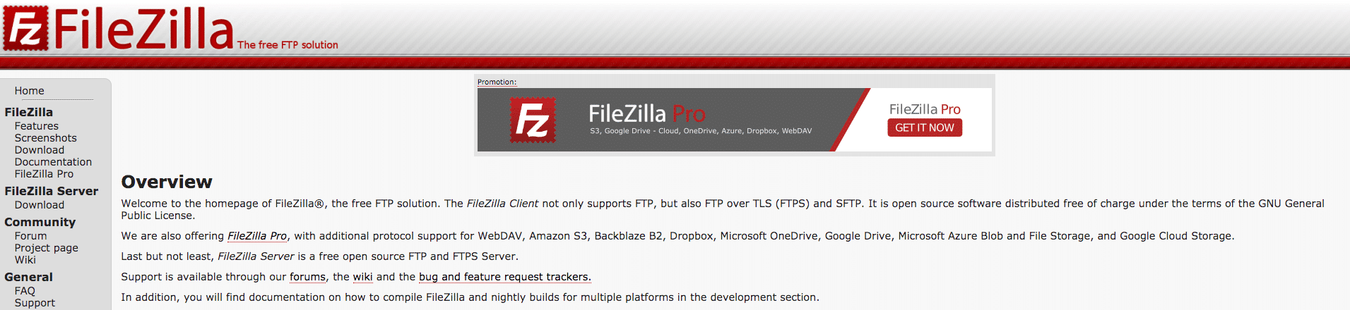 FileZilla-home
