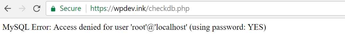 MySQL错误:访问被拒绝 MySQL错误:访问被拒绝