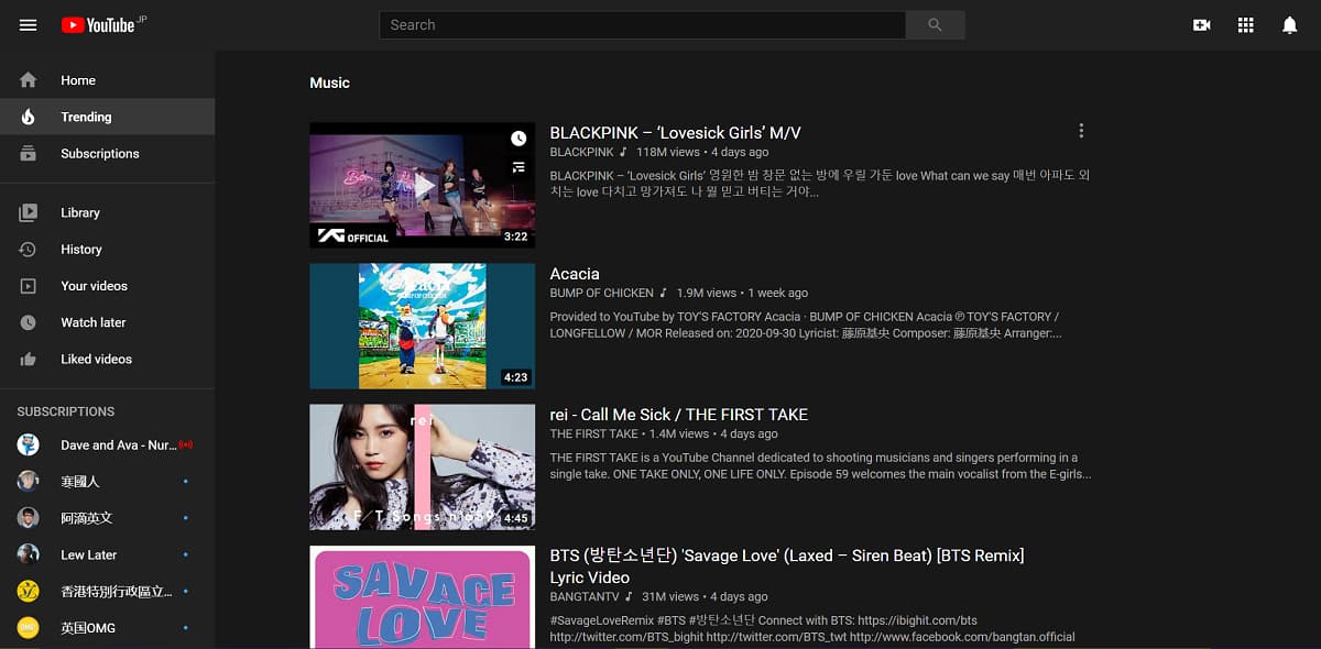 YouTube暗黑模式 YouTube暗黑模式