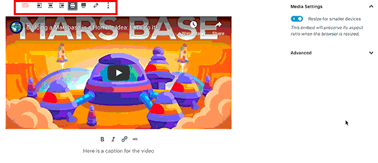 古腾堡编辑器视频块设置