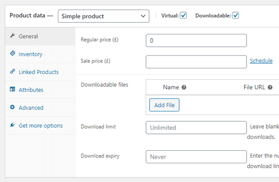 WooCommerce下载定价设置 WooCommerce下载定价设置