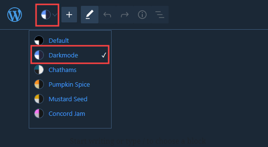 古腾堡编辑器暗黑模式 古腾堡编辑器暗黑模式