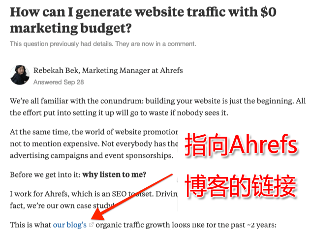 Quora网站外链建设