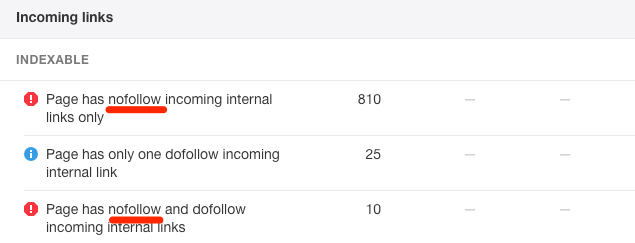 nofollow链接问题