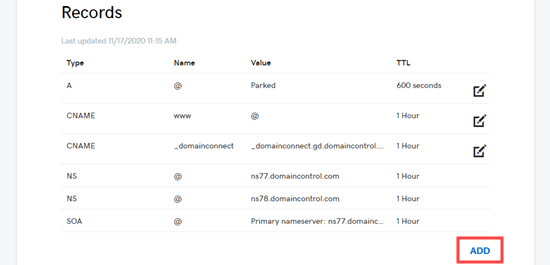 godaddy-add-dns-record