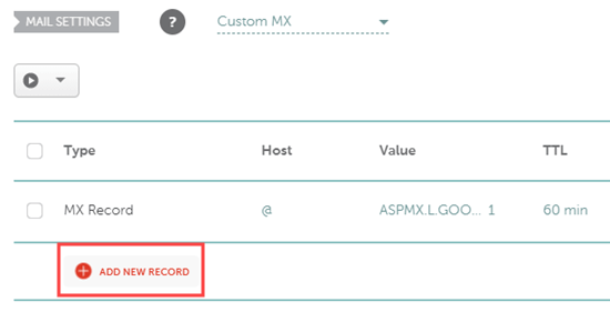 namecheap-mx-record-add-new-record