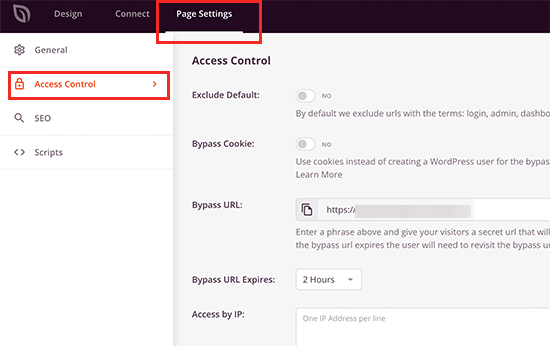 Coming Soon页面访问控制 Coming Soon页面访问控制