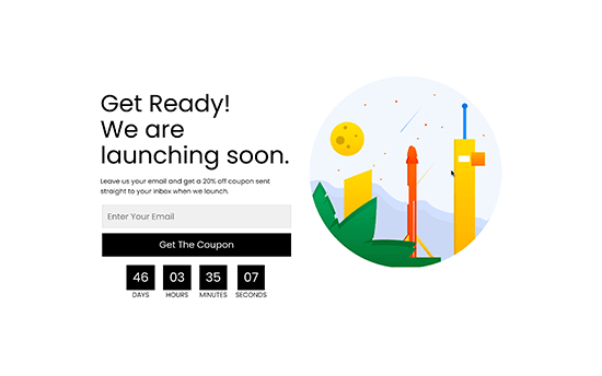 Coming Soon页面预览 Coming Soon页面预览