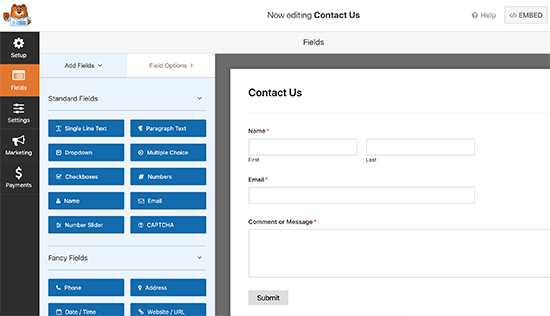 WPForms插件表单字段编辑 WPForms插件表单字段编辑