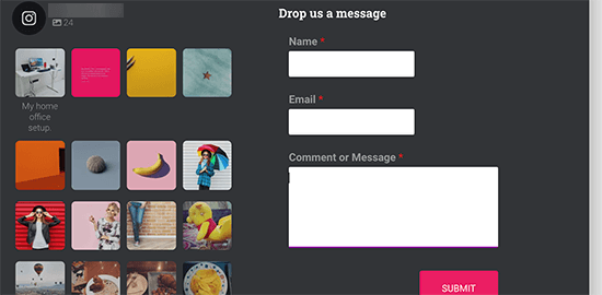 WordPress页脚表单展示 WordPress页脚表单展示
