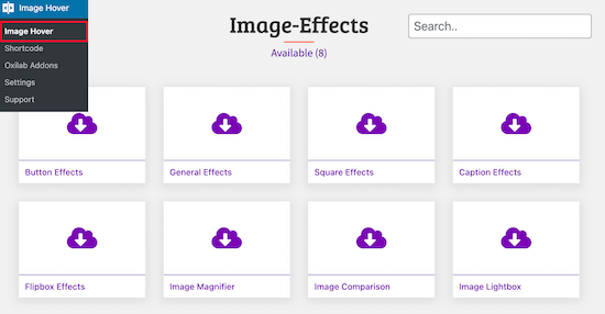 Image Hover Effects Ultimate插件效果选择 Image Hover Effects Ultimate插件效果选择