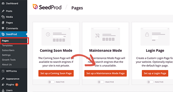 WordPress维护模式页面 WordPress维护模式页面
