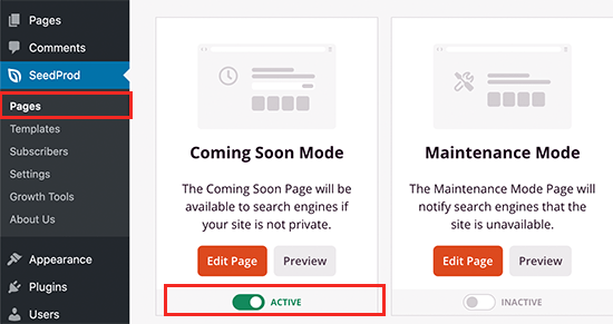 Coming Soon页面关闭 Coming Soon页面关闭