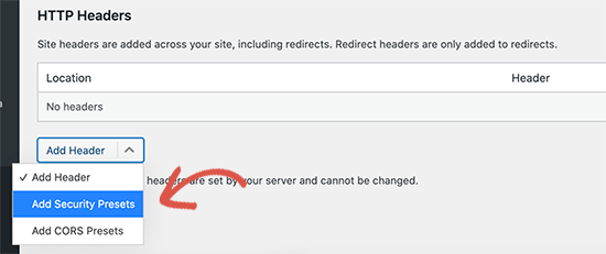 添加http安全标头重定向