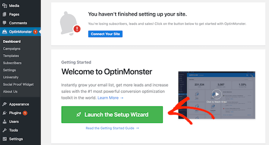 optinmonster菜单选项 optinmonster菜单选项