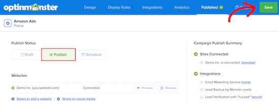 optinmonster弹窗广告发布 optinmonster弹窗广告发布