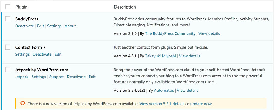 WordPress插件更新