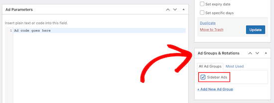 Advanced Ads插件选择广告组分类 Advanced Ads插件选择广告组分类