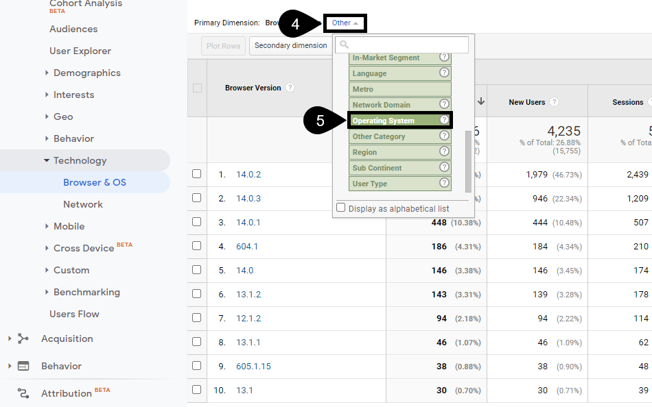 用户操作系统版本