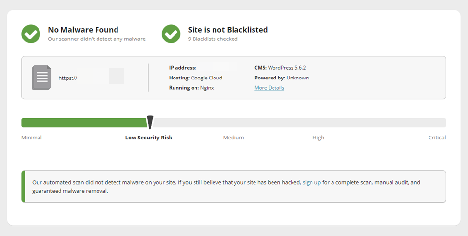 Sucuri API扫描 Sucuri API扫描