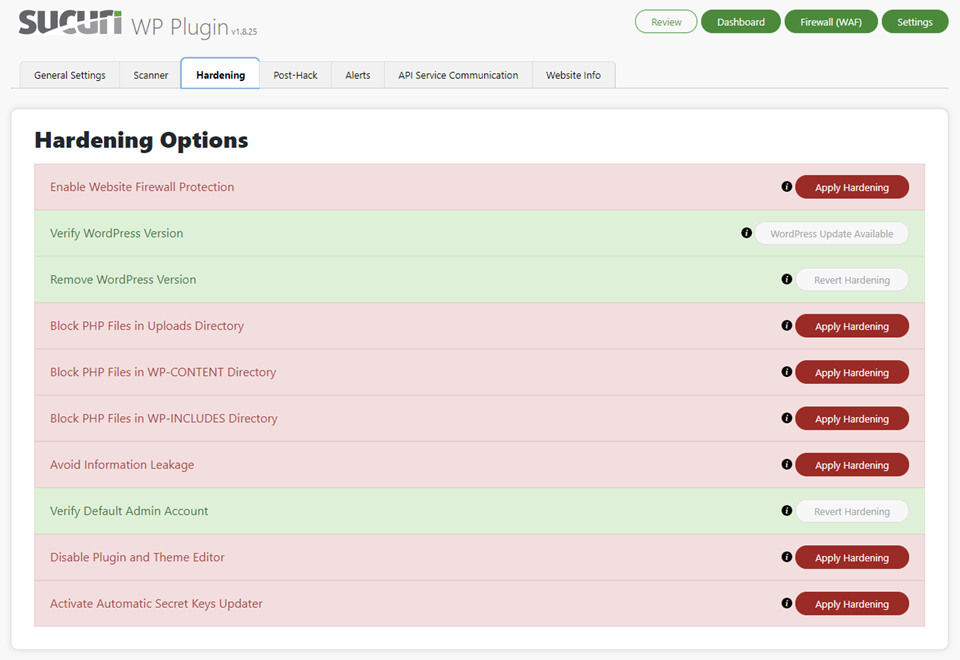 WordPress安全插件Sucuri网站强化 WordPress安全插件Sucuri网站强化