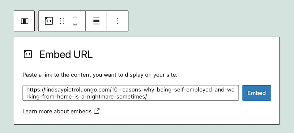 古腾堡编辑器教程：如何使用WordPress嵌入区块-24