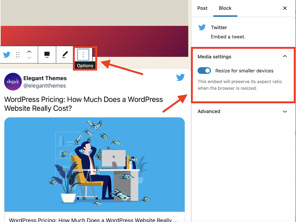 古腾堡编辑器教程：如何使用Twitter嵌入区块-16