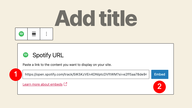 Spotify音乐链接嵌入 Spotify音乐链接嵌入