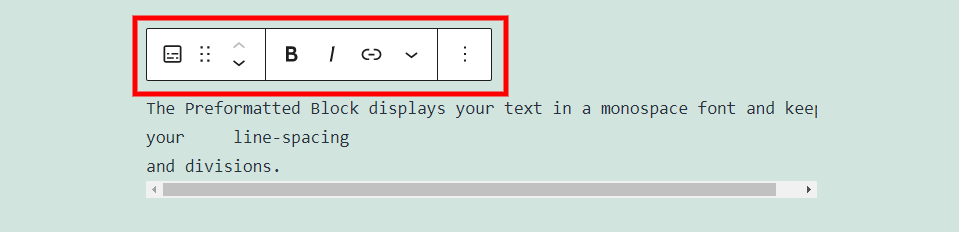 How to Use the WordPress Preformatted Block-1