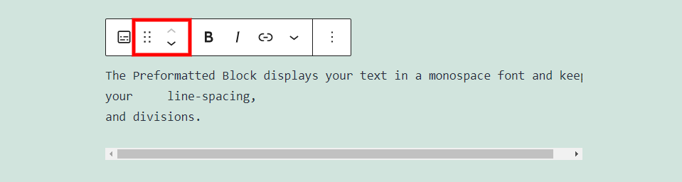 How to Use the WordPress Preformatted Block-1