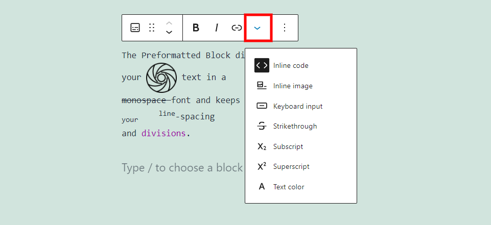 How to Use the WordPress Preformatted Block-1