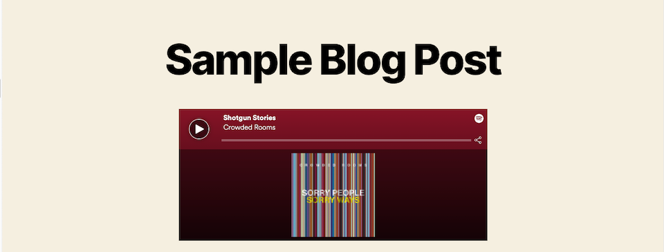 Spotify音乐播放轨道 Spotify音乐播放轨道