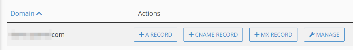cPanel仪表板mx记录设置