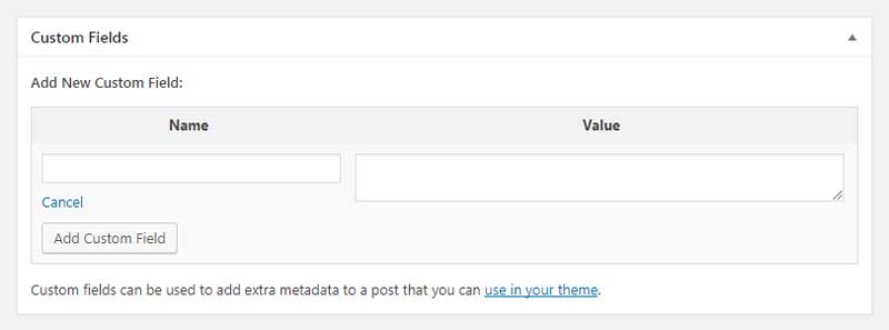 如何为WordPress文章添加自定义字段-2