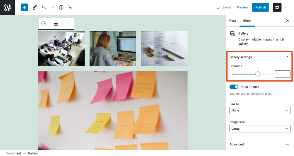 古腾堡编辑器教程：如何使用WordPress画廊区块-6