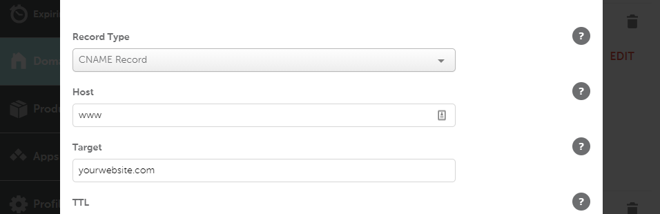 www指向根域名CNAME记录