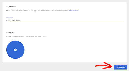 上传APP图标及设置名称