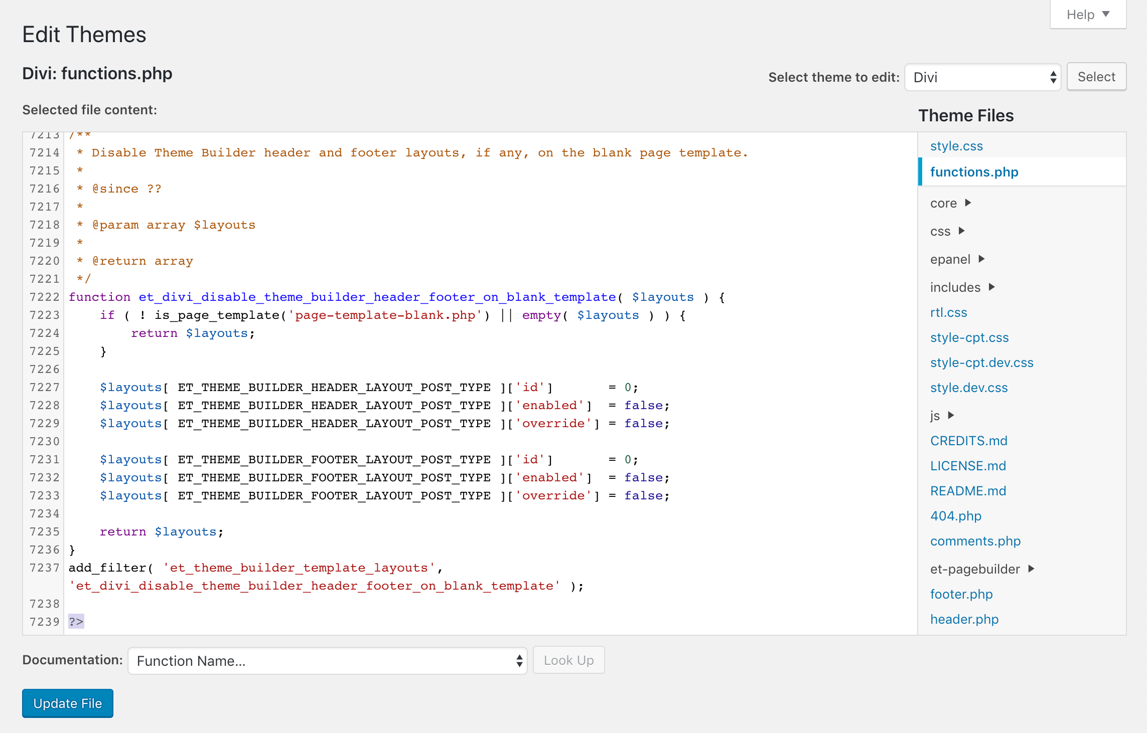 删除主题functions.php空行