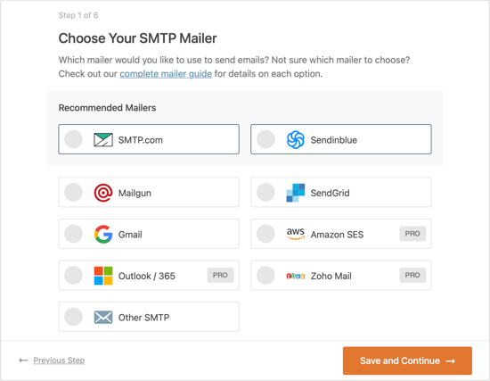 SMTP服务商列表