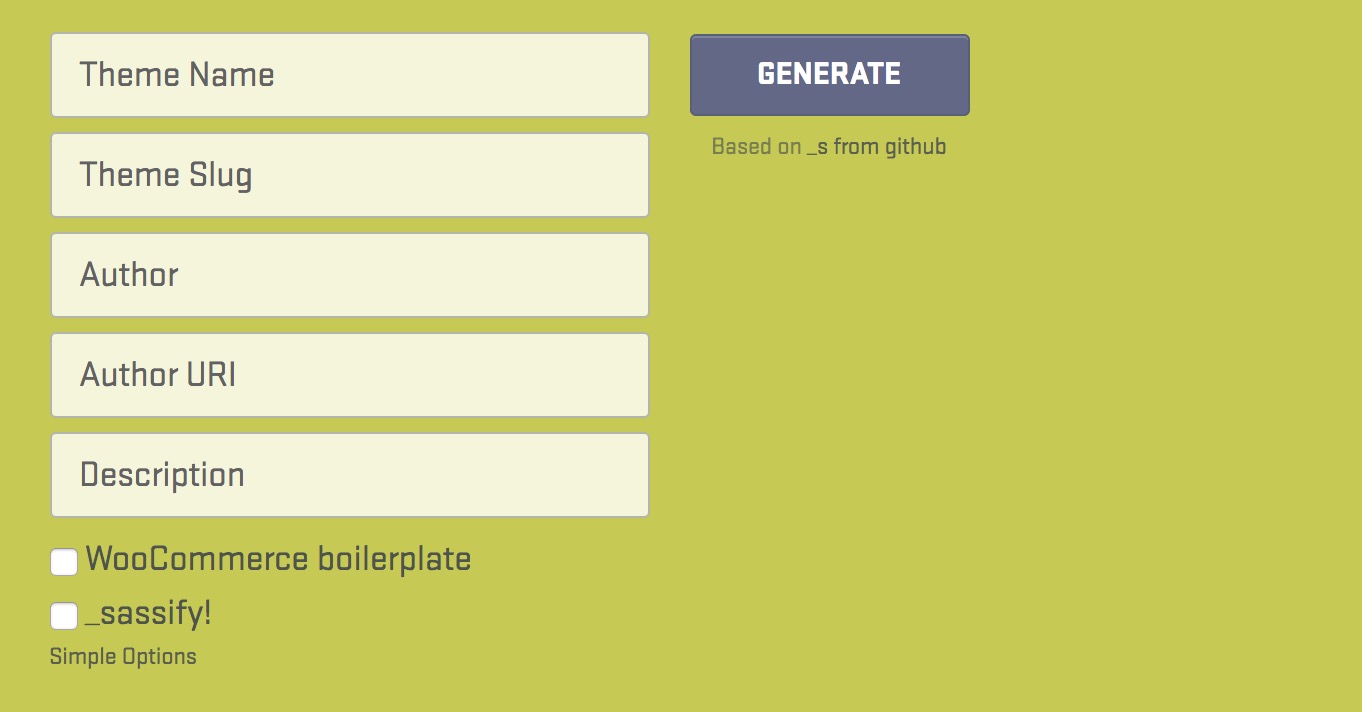 WP主题基础信息