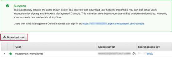 Access Key ID和Secret Access Key