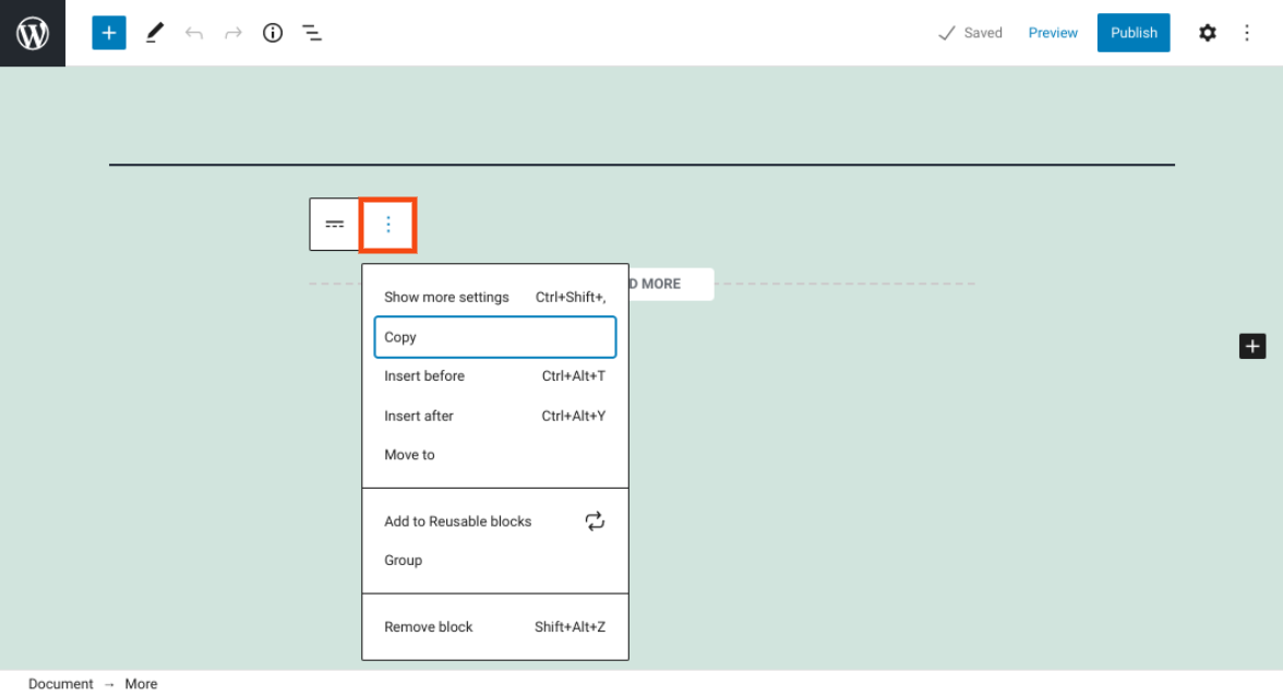 更多区块选项内容