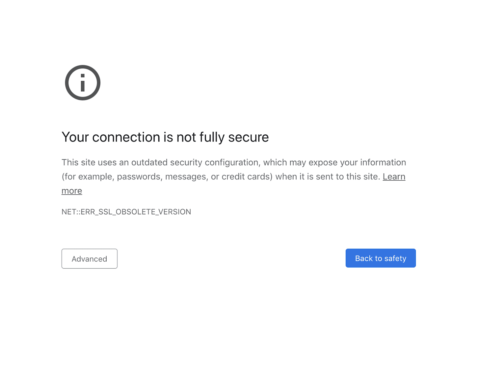 如何修复Chrome浏览器ERR_SSL_OBSOLETE_VERSION警告通知-3 如何修复Chrome浏览器ERR_SSL_OBSOLETE_VERSION警告通知-3