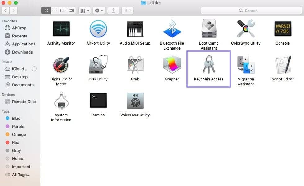 macOS钥匙串 macOS钥匙串