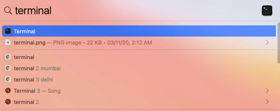 打开macOS终端 打开macOS终端