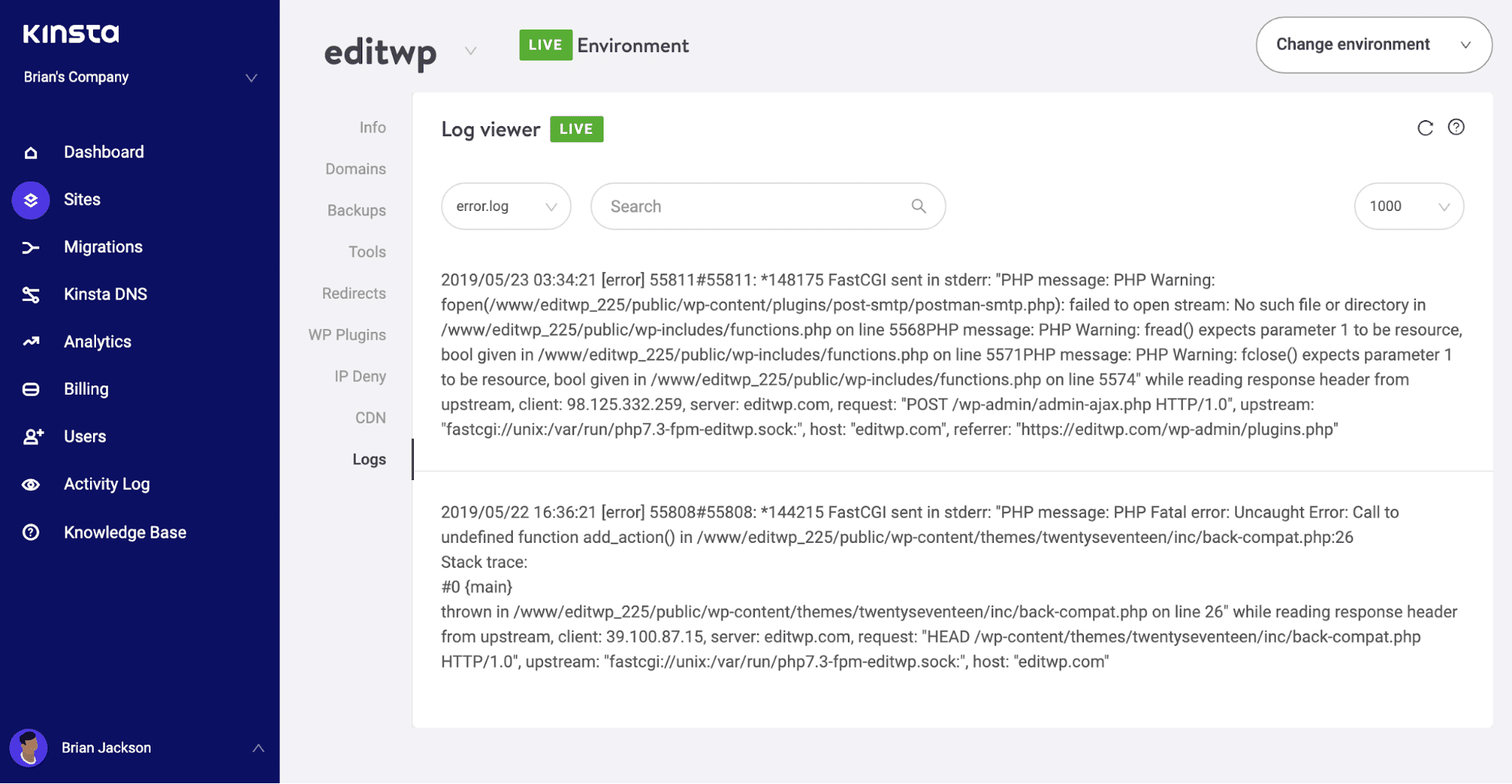 服务器日志 服务器日志