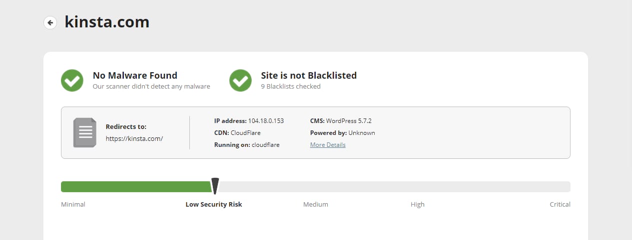 使用Sucuri插件扫描网站